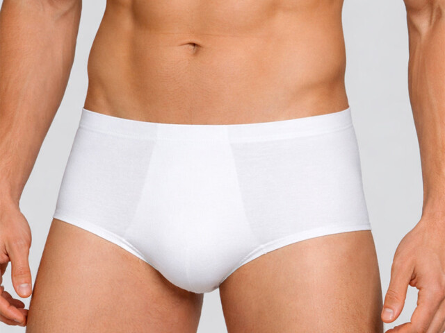 132 1 1 slip homme coton blanc Maison-solfin - Slip homme uni en coton blanc – 5