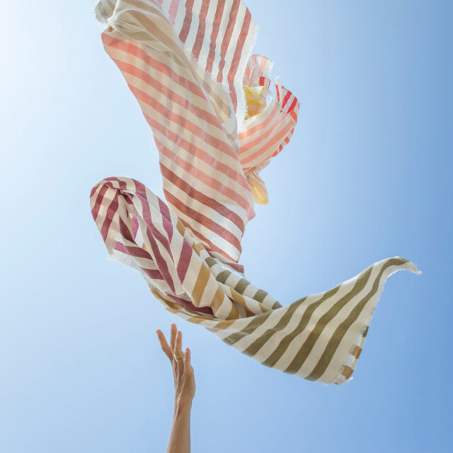 Aux Bains Français - Drap-Serviette de Bain Rayé – Tamarin