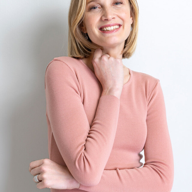 Maison-solfin - Tee-shirt thermique manches longues femme en laine merinos rose tendresse – 5