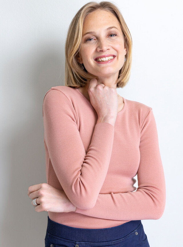 Maison-solfin - Tee-shirt thermique manches longues femme en laine merinos rose tendresse – 5