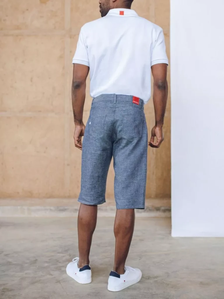 1083 - SHORT LIN DROIT 171N denimoriginal bleu Homme