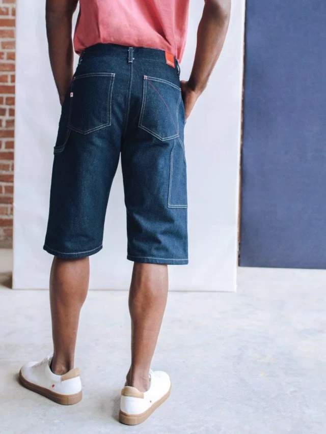 1083 - SHORT DROIT 191N superdenim carde bleu