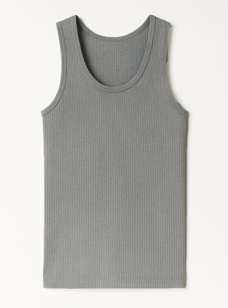 Maison-solfin - Débardeur thermique homme épais en laine gris léger – 5