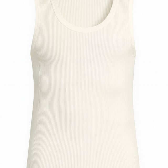 Maison-solfin - Débardeur thermique homme épais en laine blanc naturel – 5