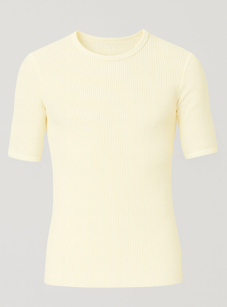 Maison-solfin - Tee-shirt thermique homme en laine blanc naturel – 6