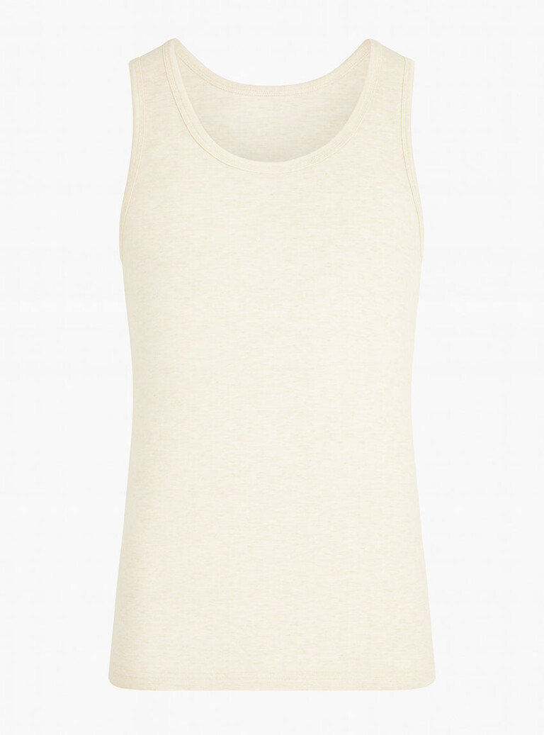 Maison-solfin - Débardeur thermique homme fin laine blanc naturel – 5