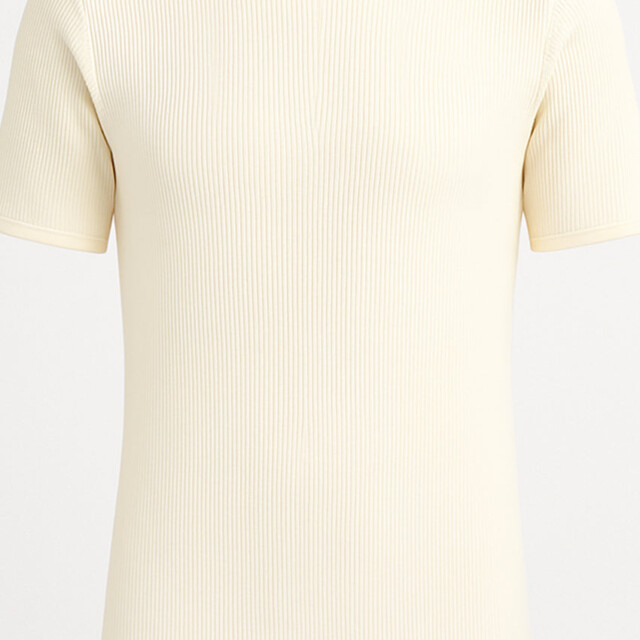 Maison-solfin - Tee-shirt thermique fin homme laine mérinos blanc naturel – 6
