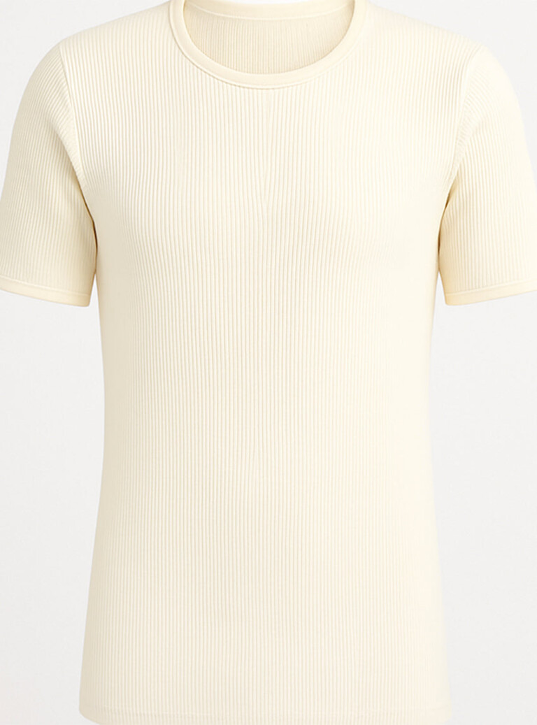 Maison-solfin - Tee-shirt thermique fin homme  laine mérinos blanc naturel – 6