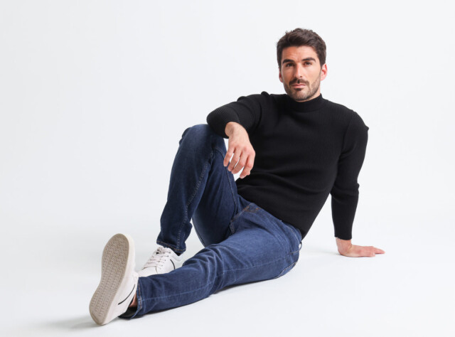Maison-solfin - Pull homme 100% laine mérinos Noir – 5