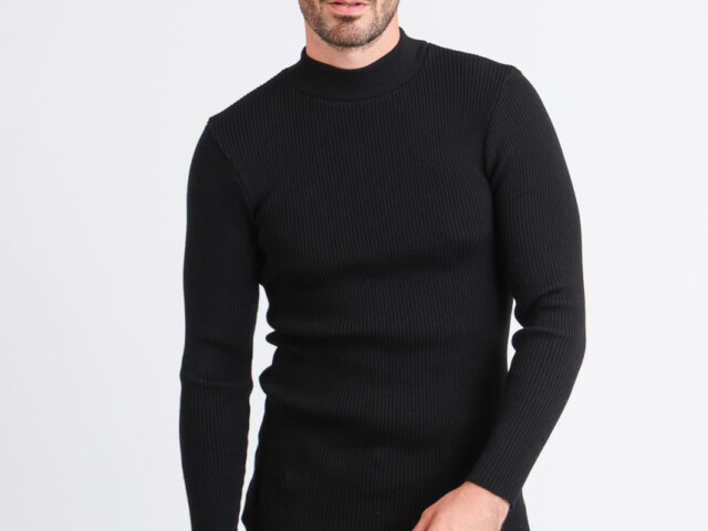 207 noir 7 Maison-solfin - Pull homme 100% laine mérinos Noir – 5