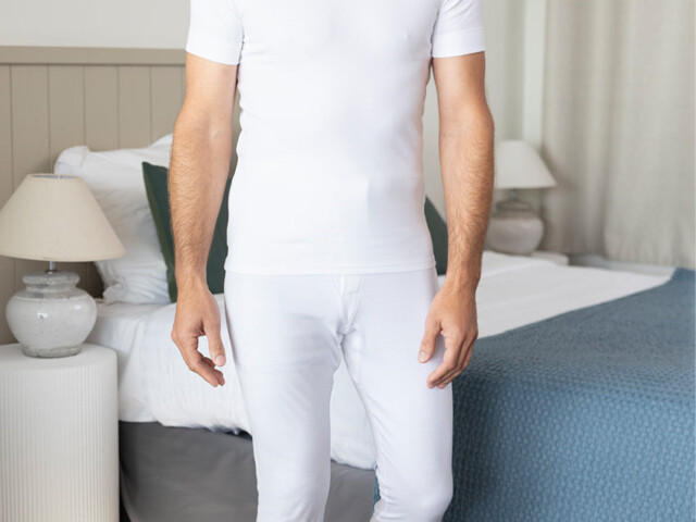 218 1 1 calecon long homme coton blanc Maison-solfin - Caleçon long homme ouvert en coton blanc – 6