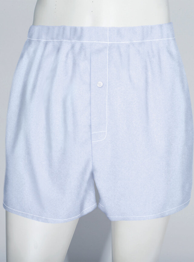 MAISON SOLFIN - Caleçon homme en coton bleu