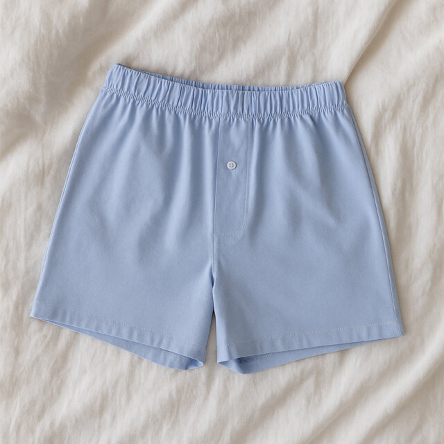 Maison-solfin - Caleçon homme en coton bleu – 4