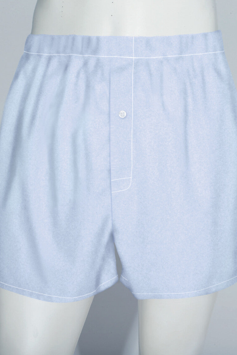 Maison-solfin - Caleçon homme coton rayé bleu – 6