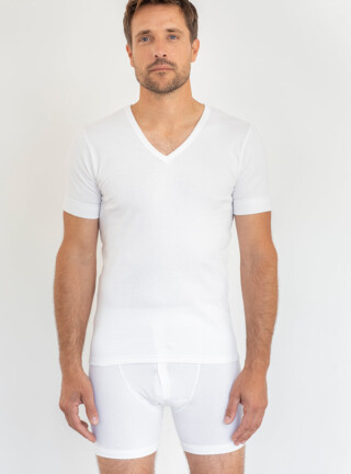 MAISON SOLFIN - Caleçon homme coton blanc
