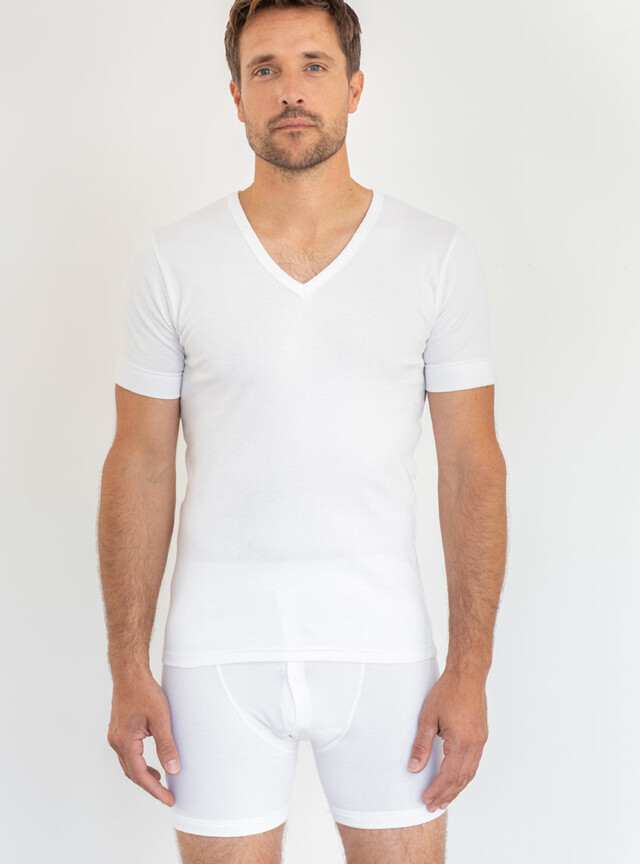 MAISON SOLFIN - Caleçon homme coton blanc