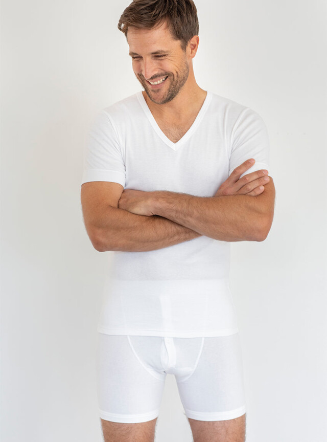 Maison-solfin - Caleçon homme coton blanc – 6