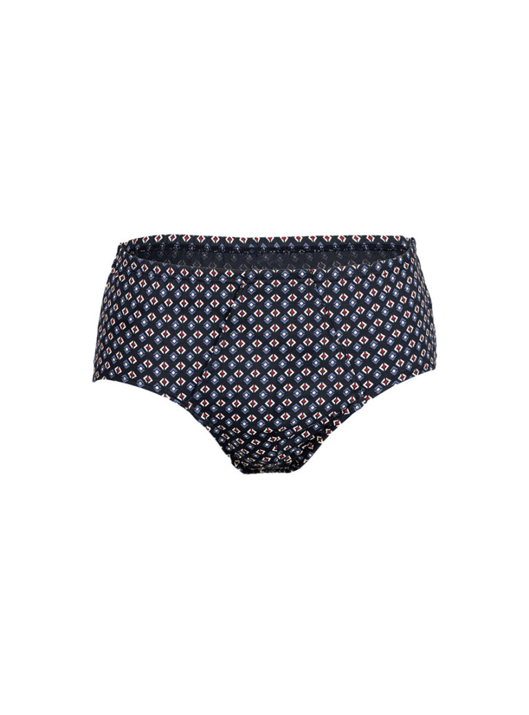 Maison-solfin - Slip homme ouvert en coton imprimé bleu – 6