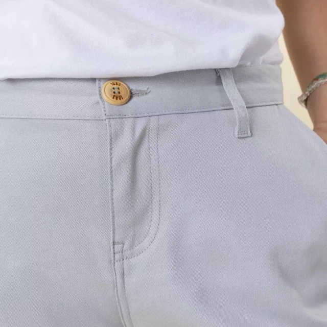 1083 - CHINO AJUSTE 263N coton bio filidenim flex uni bleu glacier Femme