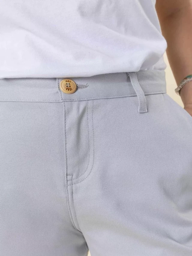 1083 - CHINO AJUSTE 263N coton bio filidenim flex uni bleu glacier Femme