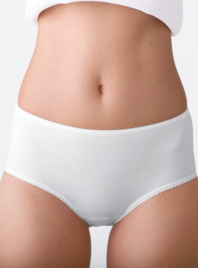 MAISON SOLFIN - Culotte unie femme coton blanc