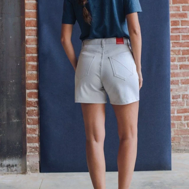 1083 - SHORT JEANS 276H coton bio filidenim flex uni bleu glacier