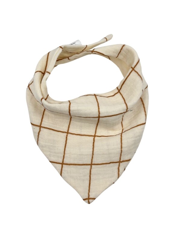 Petit Pote - Bavoir bandana Carreaux