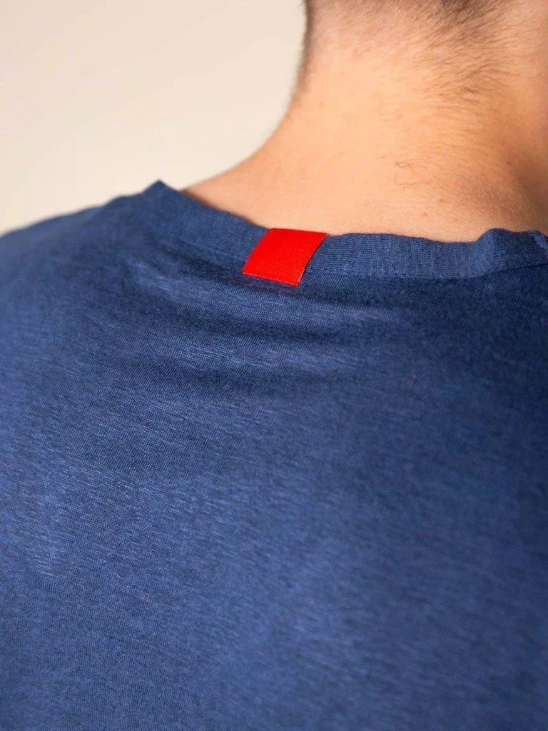 1083 - T-SHIRT LIN 307 LEMAHIEU  bleu Homme