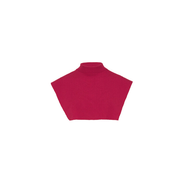Maison-solfin - Col plastron mixte laine mérinos rose rubis – U