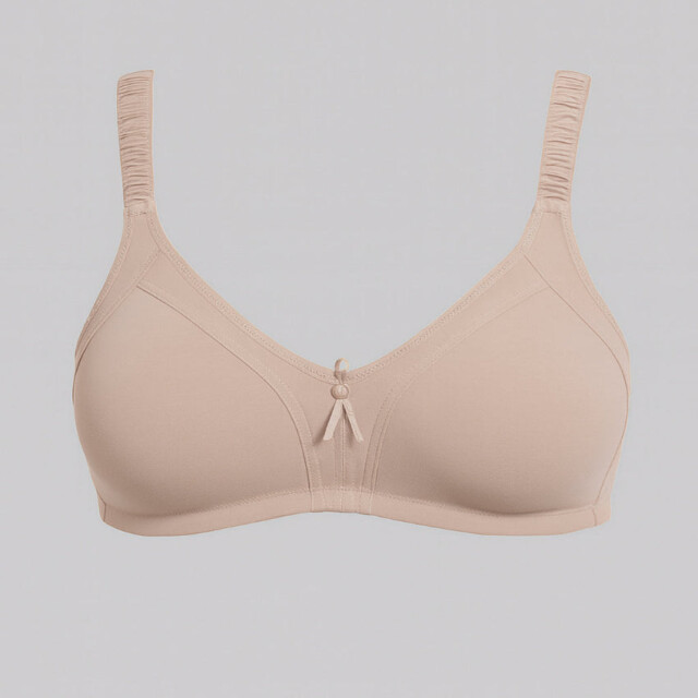 Maison-solfin - Soutien-gorge sans armatures en coton rose poudre – 95C