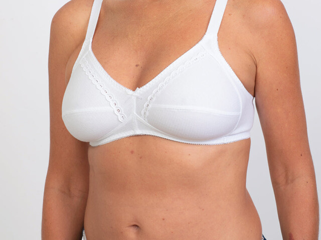 Maison-solfin - Soutien gorge coton sans armatures en coton blanc – 110D