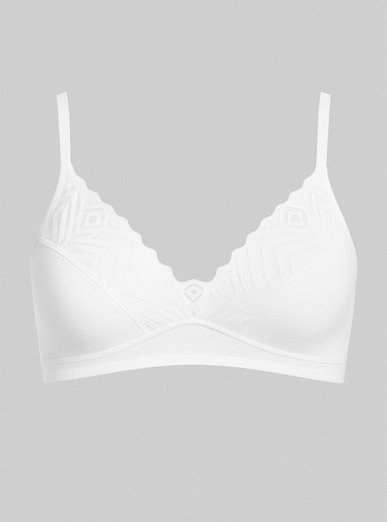 Maison Solfin - Soutien-gorge confort coton blanc – 105E