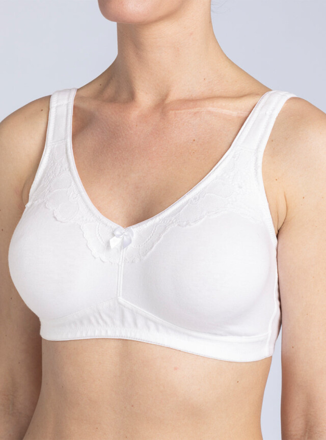 MAISON SOLFIN - Soutien-gorge confort femme blanc sans armatures