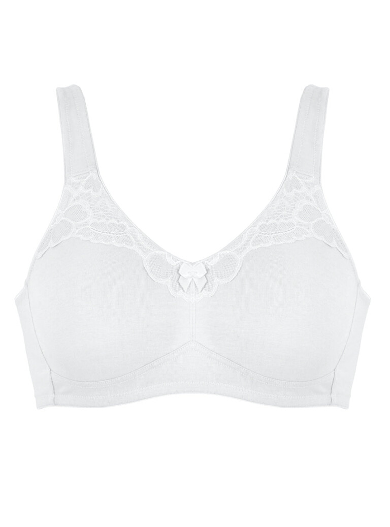 Maison-solfin - Soutien-gorge confort femme blanc sans armatures – 110C