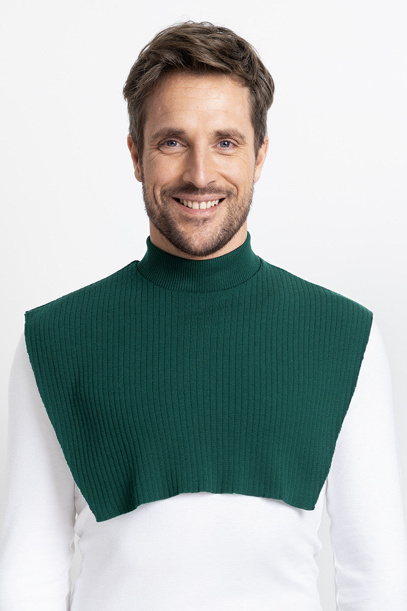 40001 973932b4 f085 46ed b3f4 f6c78baf2e87 Maison-solfin - Col plastron homme et femme - vert anglais – U