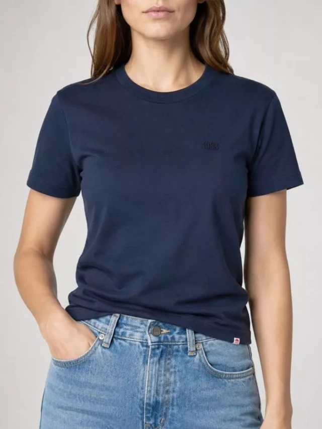 1083 - T-shirt droit brode 404