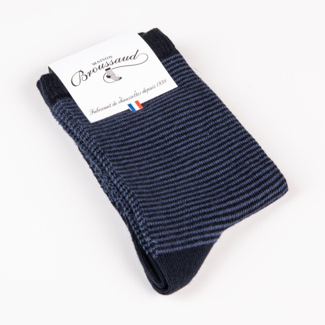 Maison Broussaud - Les Millerayes - chaussette enfant - coton marine – 35/38 / Marine Bleu