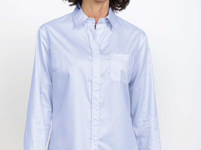 Maison-solfin - Chemisier femme en coton bleu – 52