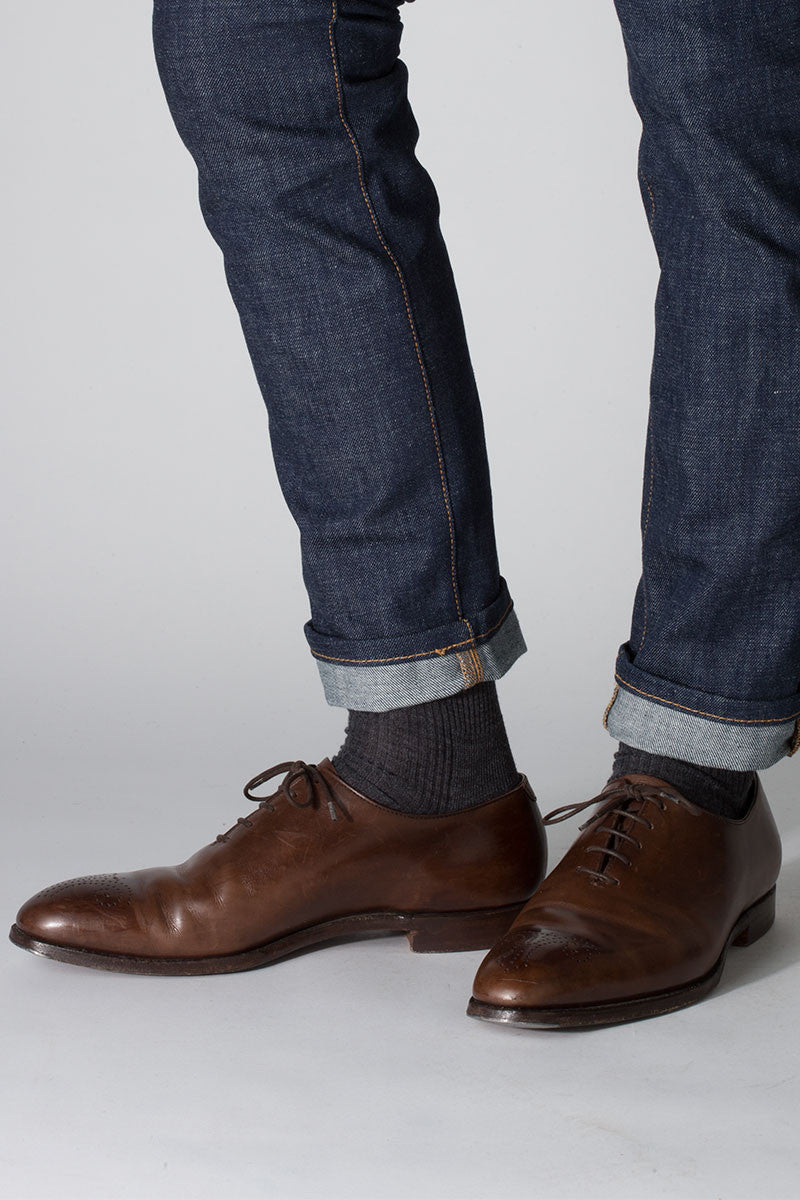 46393 Maison-solfin - Mi-chaussettes fines mixte en laine - Fabrication Française – 45/46