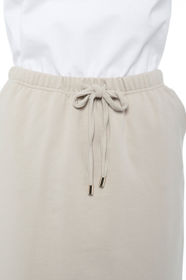 Maison-solfin - Jupe molleton femme beige – 42