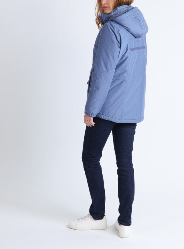 Maison-solfin - Parka doudoune femme bleu horizon – 46