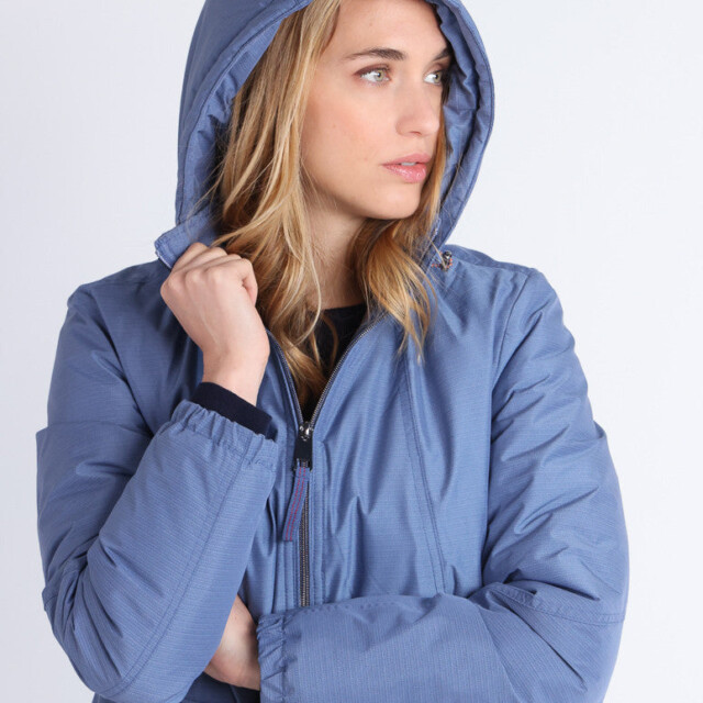 Maison-solfin - Parka doudoune femme bleu horizon – 46