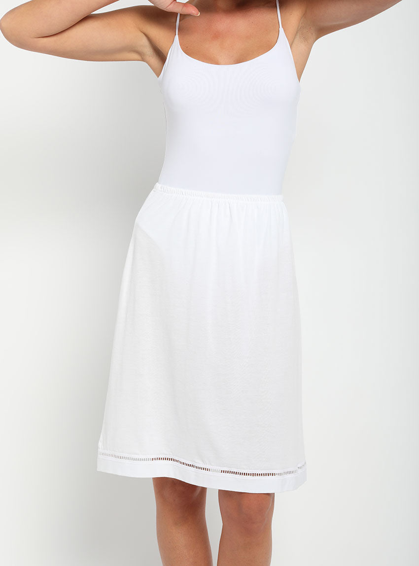 490 blanc 1 Maison Solfin - Jupon femme en coton blanc – 5