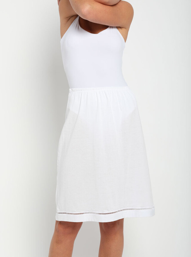Maison Solfin - Jupon femme en coton blanc – 5