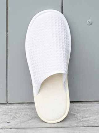 MAISON SOLFIN - Chaussons en coton intérieur éponge Blanc