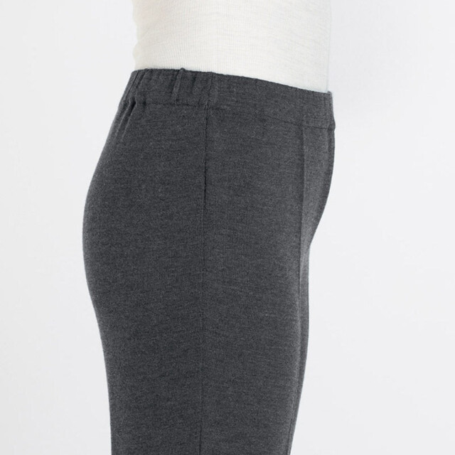 Maison Solfin - Pantalon femme en laine gris anthracite – 54