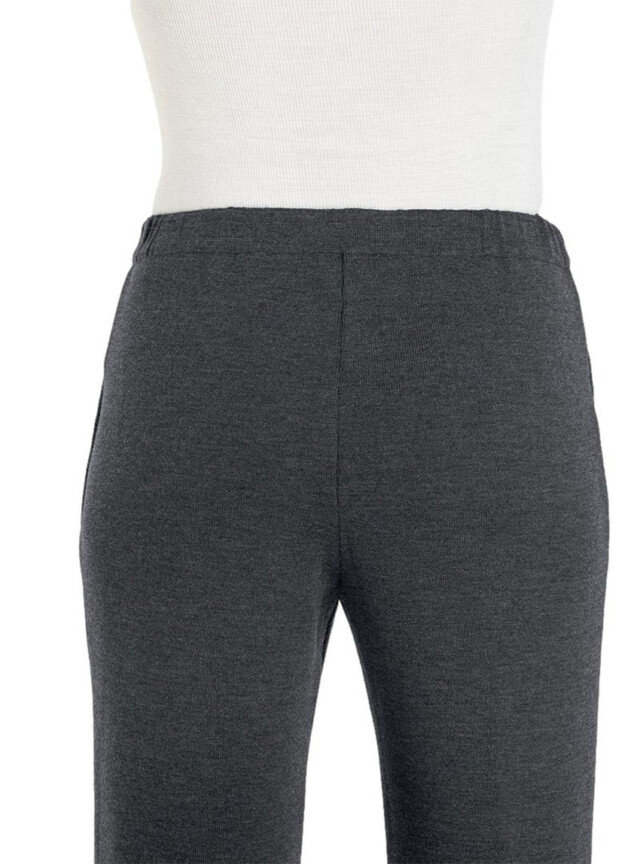 Maison Solfin - Pantalon femme en laine gris anthracite – 54