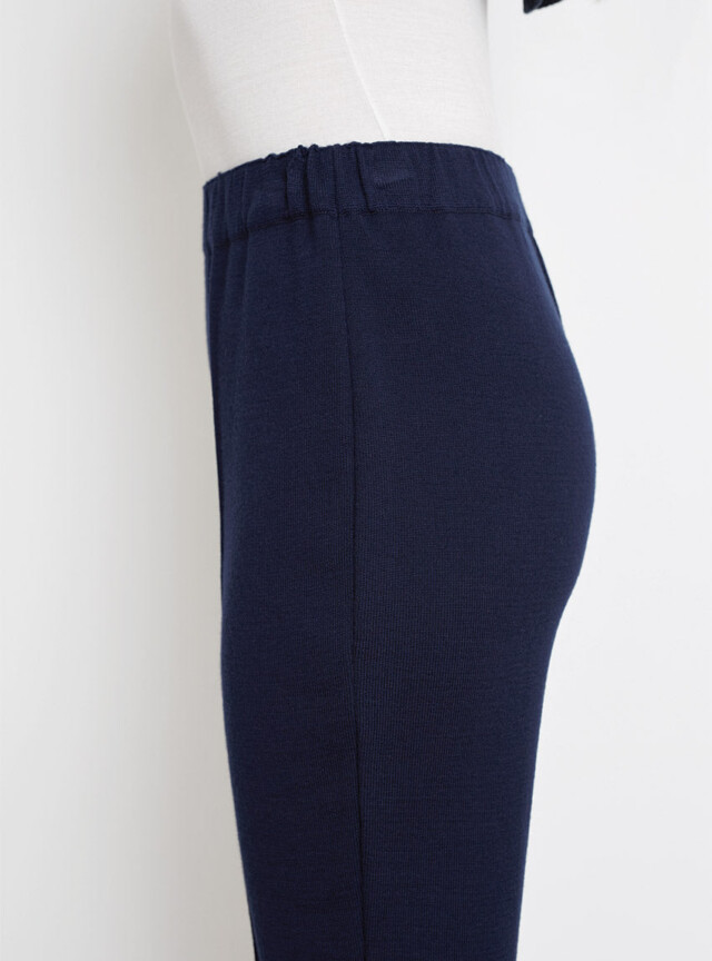 Maison Solfin - Pantalon femme en laine bleu marine – 54