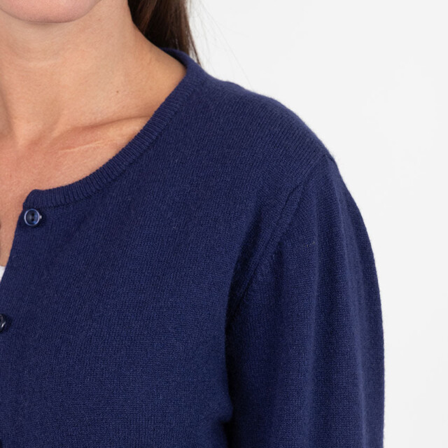 Maison Solfin - Cardigan femme en cachemire marine chic – 48