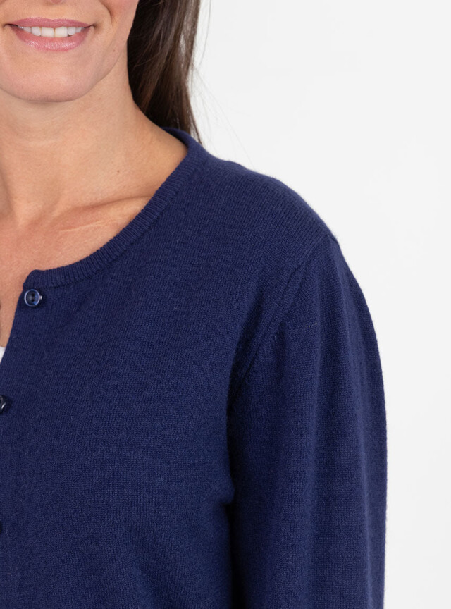 Maison Solfin - Cardigan femme en cachemire marine chic – 48